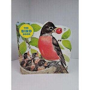 Rare Vintage The Bird Book A Golden Shaped Book 1971